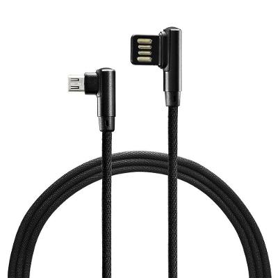 Cabo Micro USB Warrior WI388 Nylon Trançado 1,2m Conector 90 Graus Multilaser