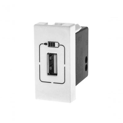 Carregador Usb A1m para Carregamento Rápido 1500mA com Cabo 1m Branco