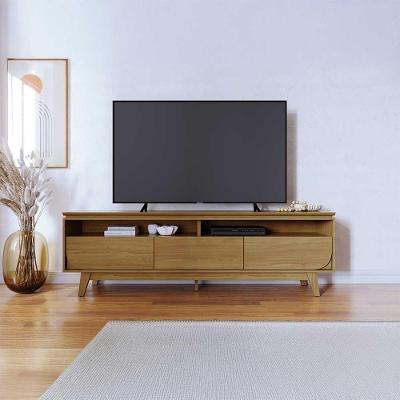 Bancada Decorativa Saiko para Tv Até 75 em Mdp com Gavetas Telescópicas Cumaru G97 Gran Belo