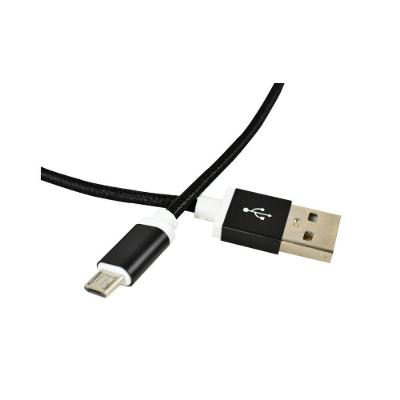 Cabo USB Micro USB C-058 Nylon Black Fast Charge 1m Preto Evus