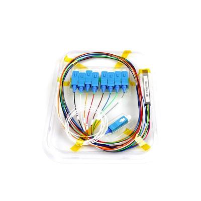 Cabo Óptico Splitter Opf-plc1x8-sc-upc Plc 1x8 1m G657A1 com Conector Sc-upc Evus