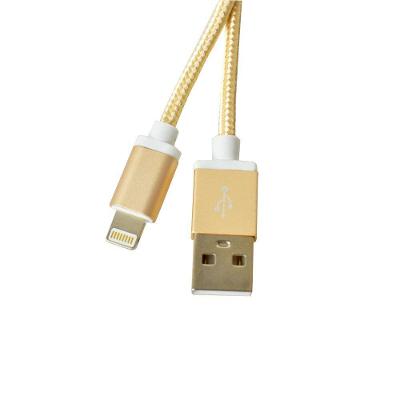 Cabo Usb Lightning Evus C-056 Fast Charge Nylon Gold 1,0m 1 Unidade