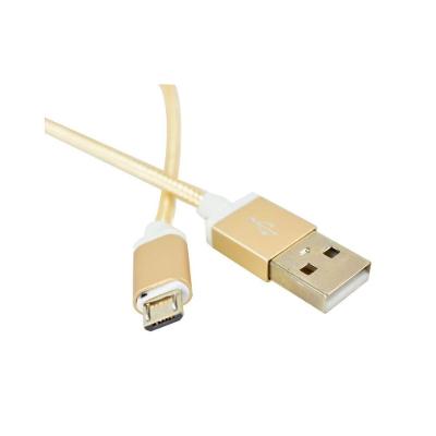 Cabo Usb Micro Usb Evus C-054 Fast Charge Nylon Gold 1,0m 1 Unidade