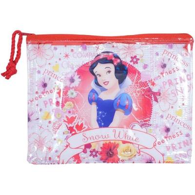 Estojo Necessaire Infantil Taimes Branca de Neve Disney Média 17x21cm Transparente