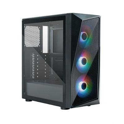 Gabinete para Computador CMP 520 Mid Tower ATX Vidro Temperado com ARGB Preto Cooler Master