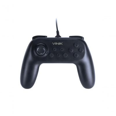 Controle com Fio Usb Vinik Ns para Nintendo Switch Preto com Vibração
