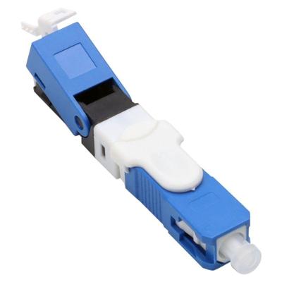 Conector Fast Sc Upc Cf-5204A-U com Clip e Trava Azul Seccon