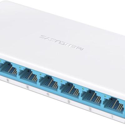 Switch de Mesa 8 Portas 10-100Mbps Ms108 Plug And Play com Design Compacto Mercusys