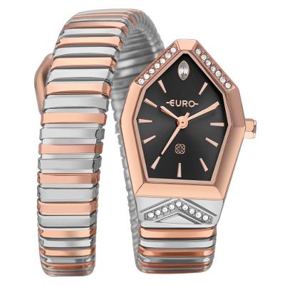Relógio Feminino Euro Eu2035ZBO-5P Analógico Pulseira Metal Serpentes Bicolor
