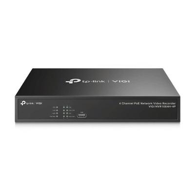 Gravador de Vídeo em Rede Nvr Vigi Nvr1004h-4p Poe+ 4 Canais com Saída Hdmi 4k Tp-Link