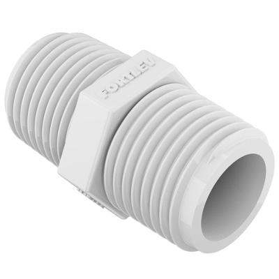 Nípel Roscável 3-4 10200349 para Sistema de Água Fria em PVC Fortlev