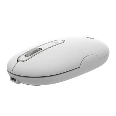 Mouse sem Fio Recarregável WS207 com Clique Silencioso Branco Lenovo