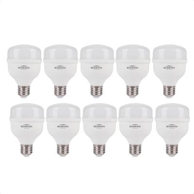 Kit 10 Lâmpadas LED Bulbo High Led 30W E27 6500K Bivolt Branco Frio Blumenau Iluminação