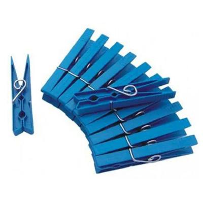 Grampo para Roupas Prendedor de Roupa Plástico Kit 12 Unidades Arame e Polipropileno