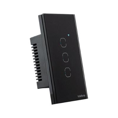 Interruptor Smart Zigbee Touch 3 Teclas Ezs 1003 4850049 Preto Intelbras