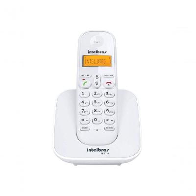 Telefone sem Fio Intelbras TS 3110 com Display Luminoso e Registro de Chamadas Branco