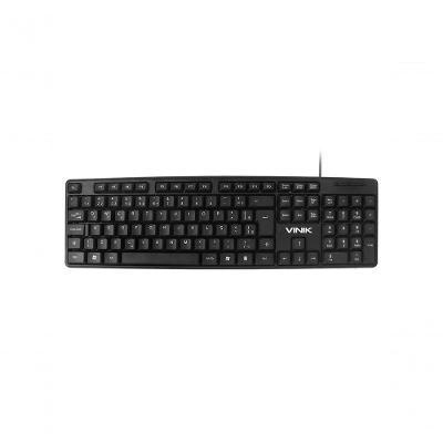 Teclado Usb Abnt2 com Fio Ct301 Cabo 1,8m Teclas Macias Vinik