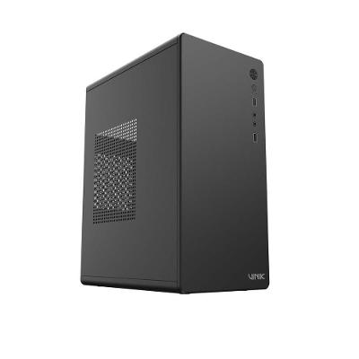 Gabinete Corporativo com Fonte 200W Vk04 Mid-tower para Micro ATX em Aço Preto Vinik