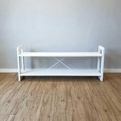 Rack para TV Linea 140cm Madeira Pinus Branco Artfactory Design
