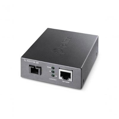 Conversor de Mídia WDM 10-100Mbps TL-FC111B-20 com Fibra Óptica SC 20km TP-Link