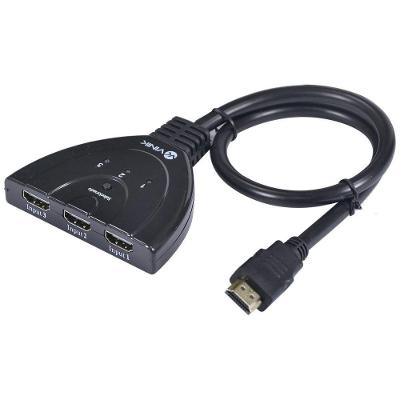 Switch HDMI Vinik Switch HDMI 3 Entradas e 1 Saída para Conectar Dispositivos Full HD 1080P 1.3V