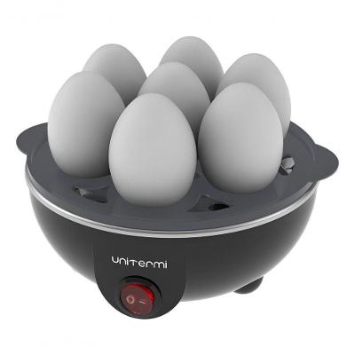 Cozedor de Ovos Elétrico Portátil a Vapor 7 Ovos Preto 110V Aquecedor Prático Máquina