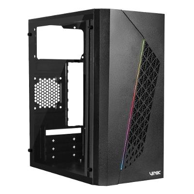 Gabinete Gamer Beam Mid-tower Micro ATX e Mini ITX Lateral Acrílico Preto Vinik