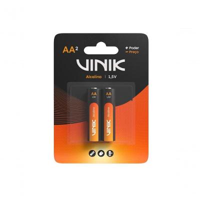 Pilha Alcalina Aa 1,5V VP2AB2A com 2 Unidades para Controles e Brinquedos Vinik