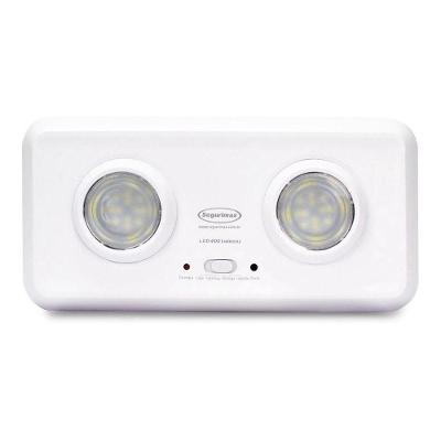 Luminária de Emergência Led 400 Lúmens LE400D Branco Bivolt Segurimax