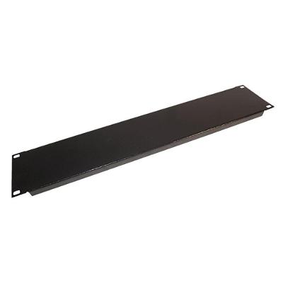 Frente Falsa para Rack 19 Frente Falsa 2Us Padrão 19 em Aço Estampado Preto Max Eletron