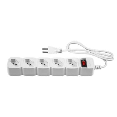Protetor Eletrônico EPE 205+ BR 5 Tomadas com Cabo 3 Metros Branco Intelbras