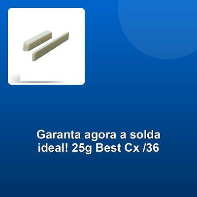 Tubo de Solda Azul 25g para Conexões Eletrônicas Manual Best