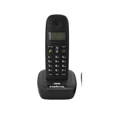 Telefone sem Fio Intelbras TS 2512 ID 4122512 com Identificação de Chamadas Preto 2 Fones