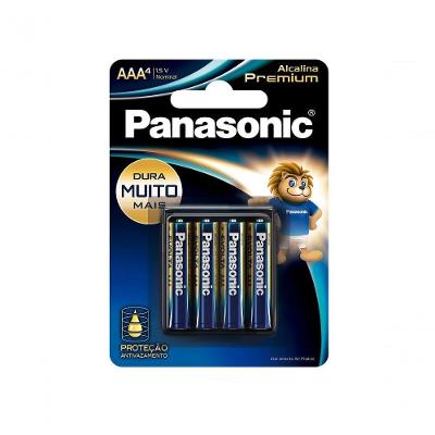 Pilha Alcalina AAA LR03EGR-4B96 Premium de Alto Desempenho Panasonic