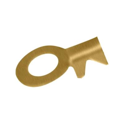 Terminal de Fio Fechado Tipo Olhal Furo 3-8 100 Unidades Dourado em Latão Permak