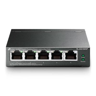 Switch Gigabit de Mesa 5 Portas 4 Poe Tl-Sg1005p Smb Tp-Link
