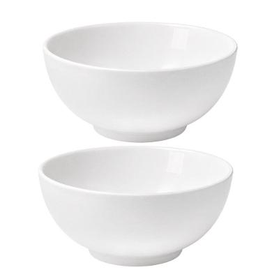 Jogo 2 Bowl de Cerâmica para Sopa e Caldo 0,5L Branco em Casa Tem
