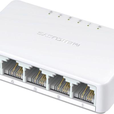 Switch de Mesa 5 Portas 10-100Mbps MS105 com Auto-MDI-MDIX e Plug And Play Mercusys