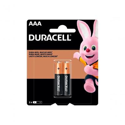 Pilha Alcalina AAA 1,5V Mn2400 com 2 Unidades para Uso Diário Duracell