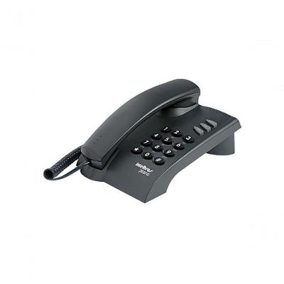Telefone com Fio Intelbras Pleno 4080051 com Flash Rediscar e Mudo Preto para Mesa Ou Parede