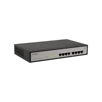 Switch Fast Ethernet 8 Portas SF802AF Poe Ativo IEEE802.3af 124W Intelbras