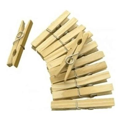 Prendedor de Roupa Prendedor de Roupa em Madeira Kit 12 Unidades para Varal Amadeirado