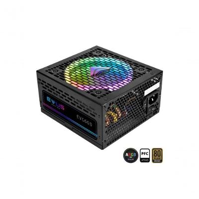 Fonte Gamer EVG600 ARGB 600W 80 Plus Bronze com Iluminação LED Evus