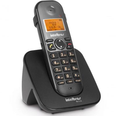 Telefone sem Fio Intelbras TS 5120 com Id Viva Voz e Entrada para Fone de Ouvido Preto