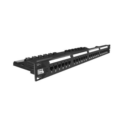 Patch Panel Sohoplus Cat.5e 24 Portas Categoria 5e U UTP Preto Furukawa