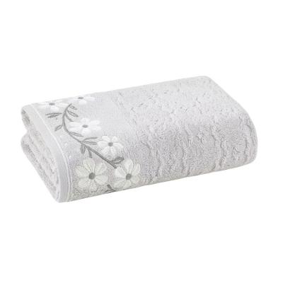 Toalha de Banho Eva 135x70cm Misto 440g-m2 Cinza Claro Döhler