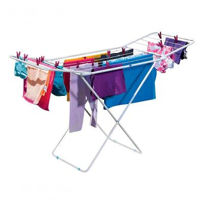 Varal de Chão Slim com Abas 110cm para Secagem de Roupas em Apartamentos e Varandas Mor