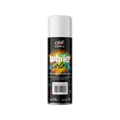 Tinta Spray White Color Branco Brilhante com Cobertura Instantânea e Alta Durabilidade