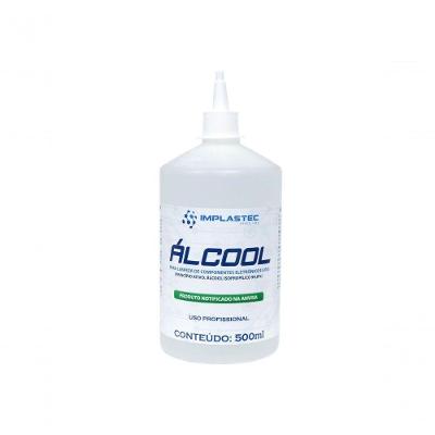 Álcool Isopropílico Álcool Isopropanol 99,8% 500ML Pureza Elevada Implastec