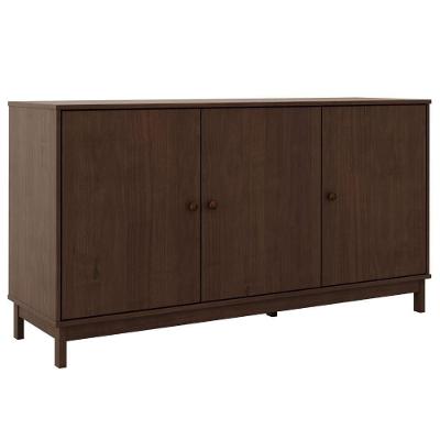 Buffet Balcao 1962 Contemporaneo 3 Portas Madeira Macica 160cm Cafe Milani Movelaria